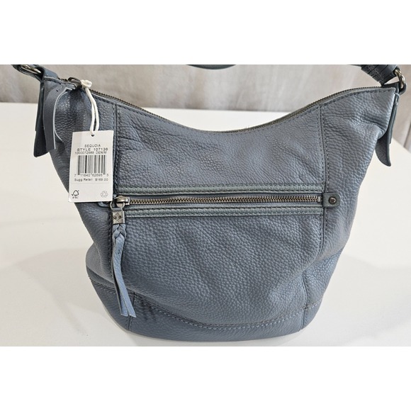 The Sak Handbags - NWT The Sak Blue Pebbled Leather Hobo Shoulder Bag Slouchy Multi Pocket Zip